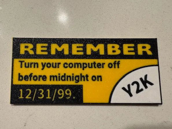 Y2K Sign - Nostalgic