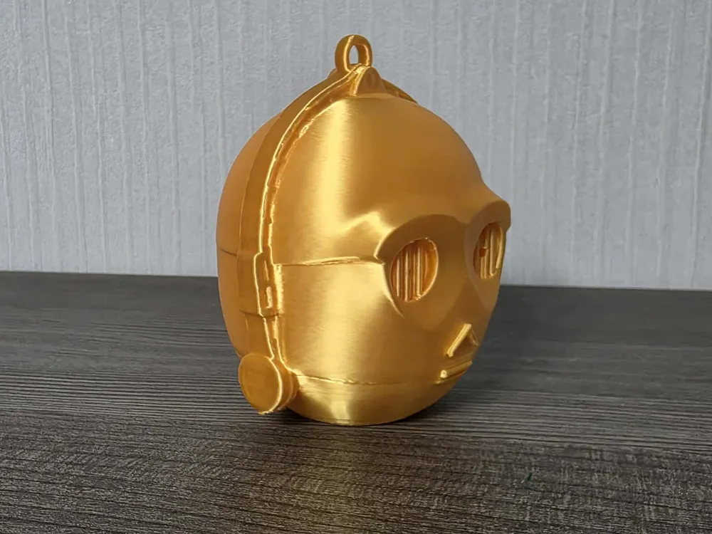 C3PO Christmas Bauble * No AMS - Free 3D Print Model - MakerWorld