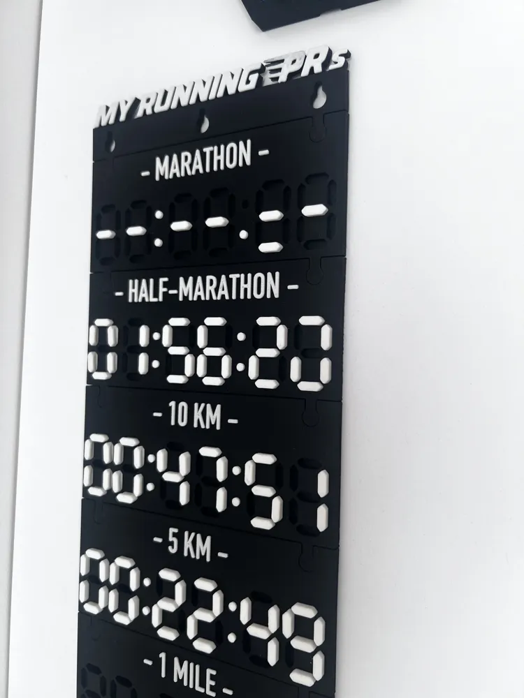 Modular Running / Cycling PR Tracker / Display - Free 3D Print Model ...