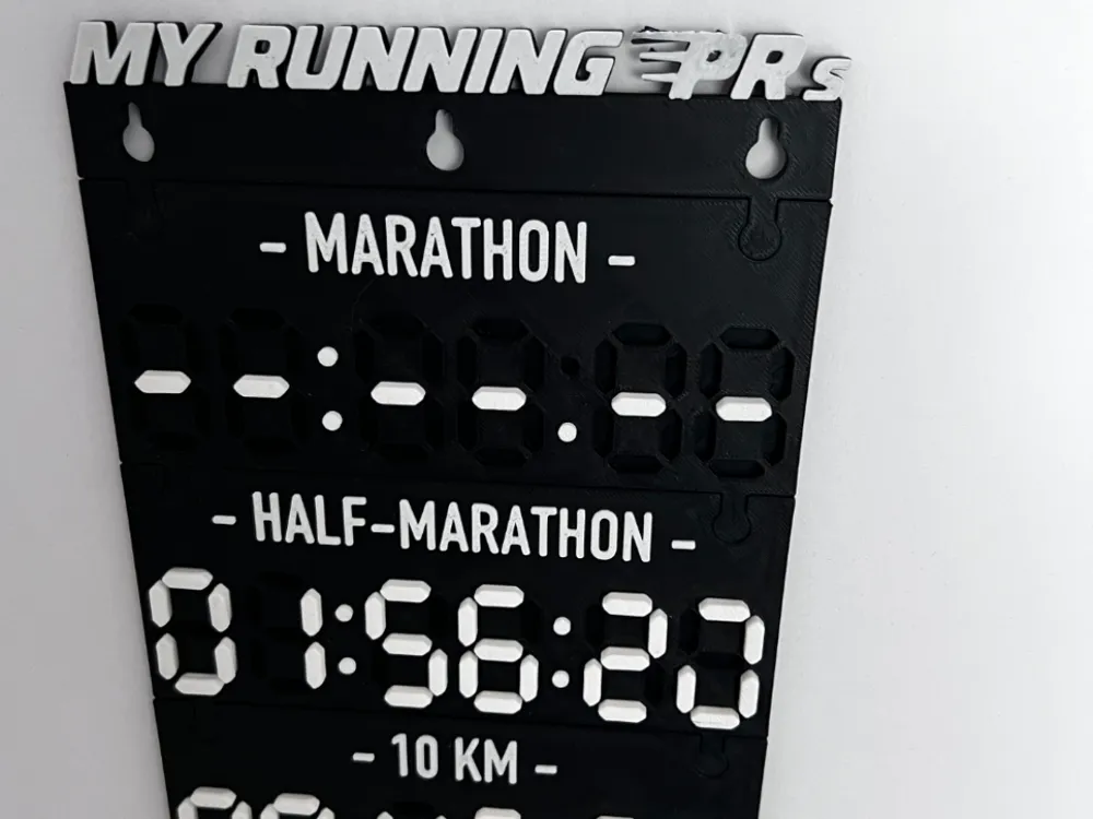 Modular Running / Cycling PR Tracker / Display - Free 3D Print Model ...