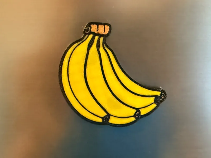 Magnet banane pour frigo