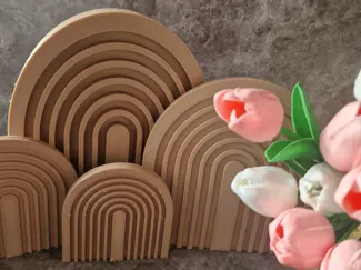 Boho-Regenbogen Aufsteller – Moderne Deko
