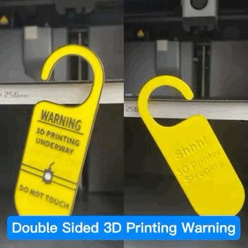 Doubled Sided 3D Printing Warning