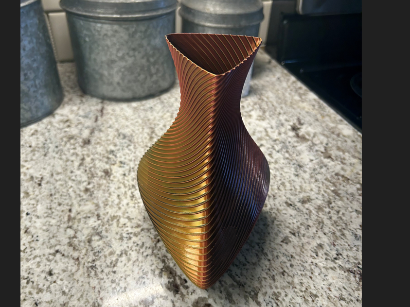 Triangle Shaped Vase
