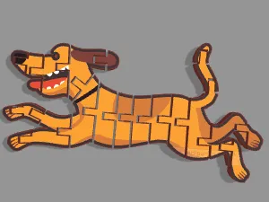 Dog flexi toy