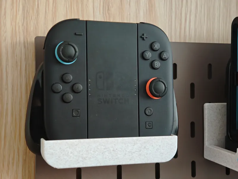 switch2游戏手柄挂架卡带收纳整理宜家洞洞板挂架