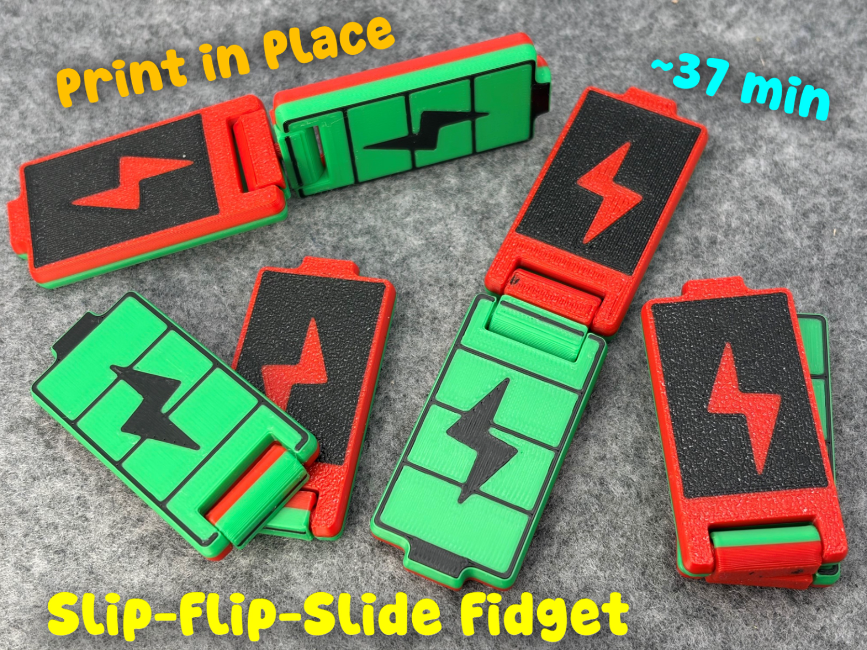Battery Power Slider + Flip Fidget