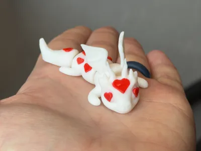 Cute Flexi Heart Dragon