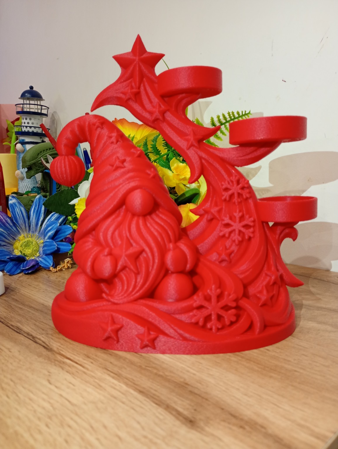 Christmas Gnome Candle Holder - 1
