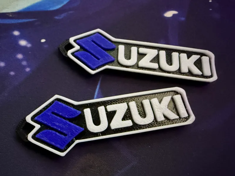 Suzuki Logo Keychain Tag
