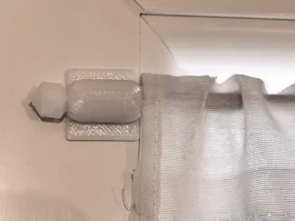 Kitchen Window Curtain Rod Holder