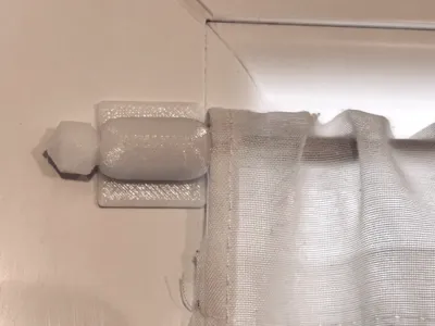 Kitchen Window Curtain Rod Holder