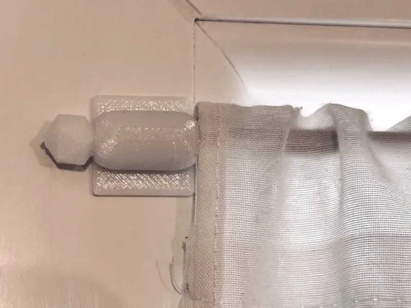 Kitchen Window Curtain Rod Holder