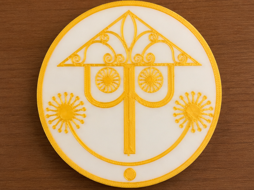 Miniatura 1 do modelo 3D It's A Small World Clock Coaster