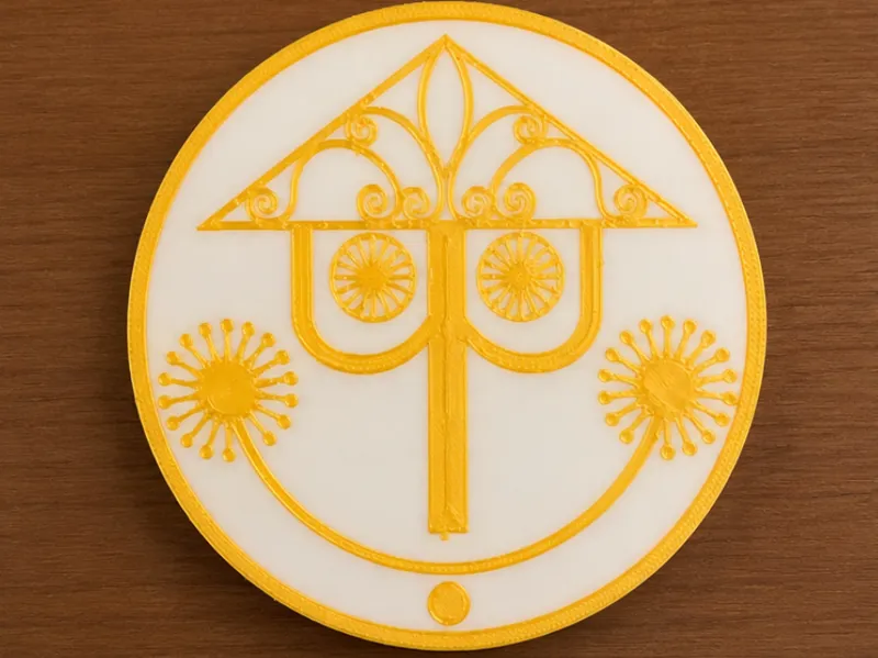 It's A Small World Clock Coaster