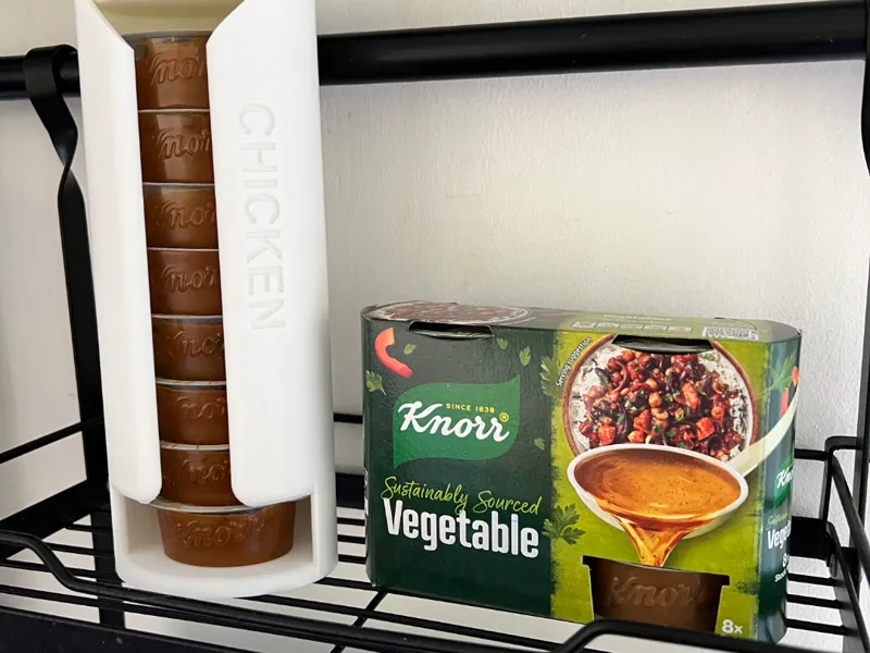 Modern looking stock pod holder