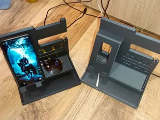 Phone stand station organiser