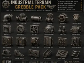 Industrial grebble and pipes