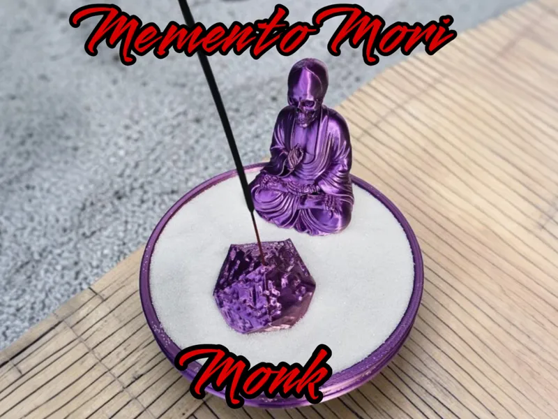 Zen Skeleton Monk - Incense Stick Holder 