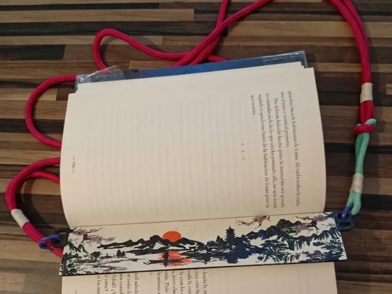 Marcapáginas-Bolso paisaje japonés