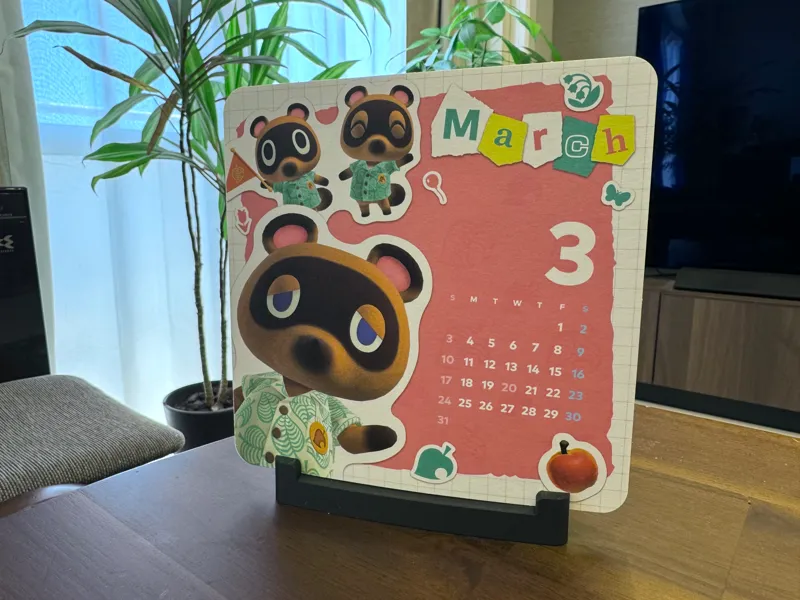 My Nintendo Desktop Calendar Stand