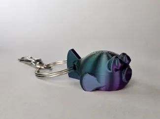 Puffer Fish keychain length 37,5mm