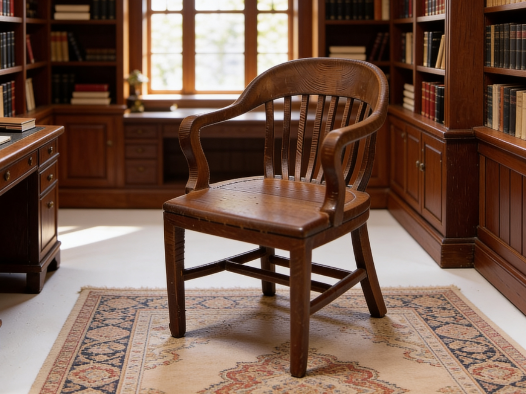 Miniature Banker's Barrister's Office Chair