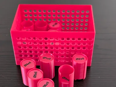 Magnet Organizer Storage (with lid tubes)