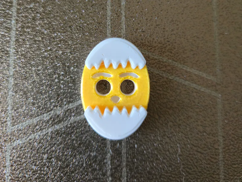Chick Egg Button for Crafts, Sewing, Knitting