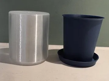Pot à semis 60 mm avec soucoupe et couvercle