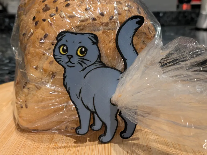 Scottish Fold Cat Bread Bag Clip