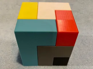 Cube Puzzle 3 x 3 - 6 Piece