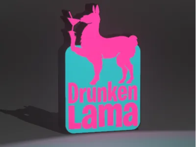 LED Bar Sign DrunkenLama
