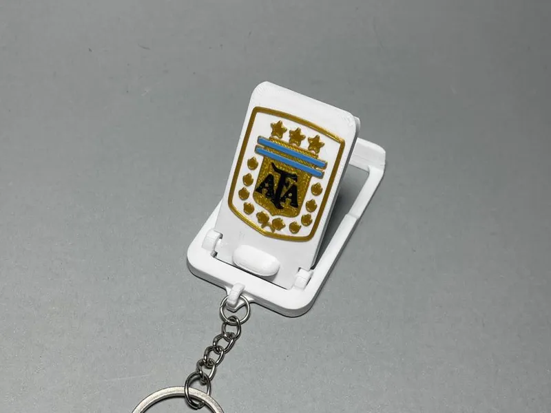Llavero Soporte para Celular Escudo AFA|Multicolor