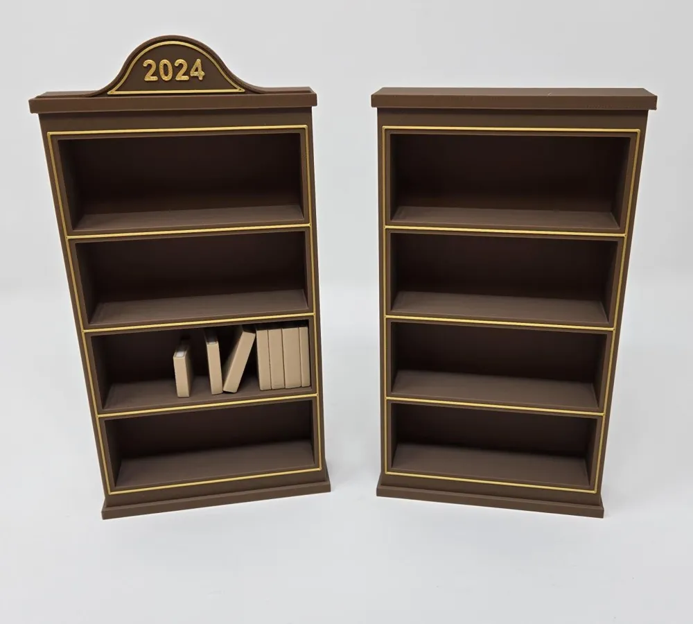 Miniature Bookcase Set - Free 3D Print Model - MakerWorld