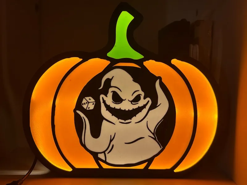Pumpkin that goes Oogie Boogie