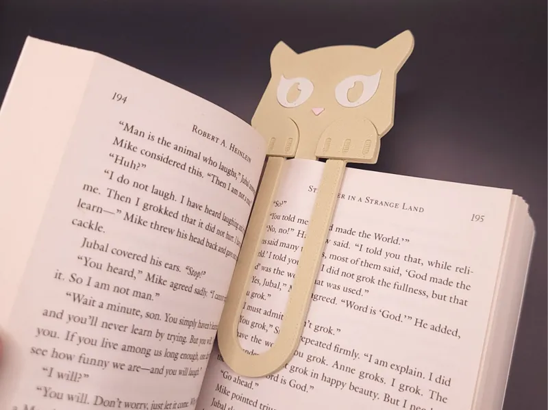 Kiry Cat Bookmark – Secure Clip Book Separator