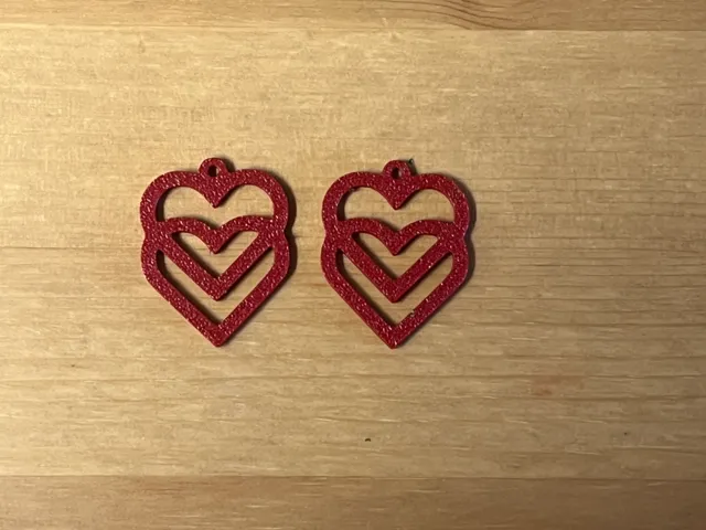 heart earrings