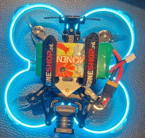 FlyLens 85 battery holder (two straps)