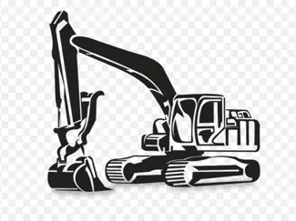 ecavator siluette