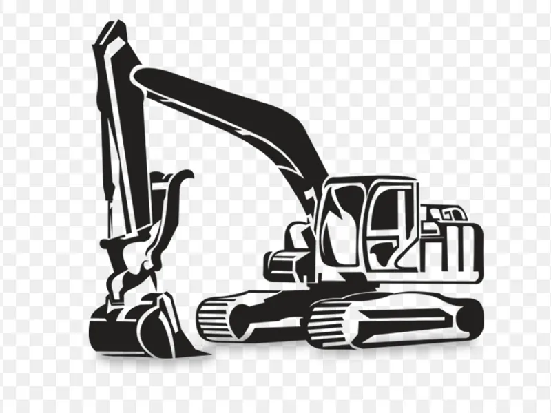 ecavator siluette