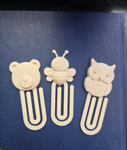 Cute Animal Paper Clips – Bear, Bee & Owl - 1