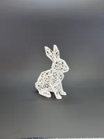 Low Polygonal Wireframe Rabbit