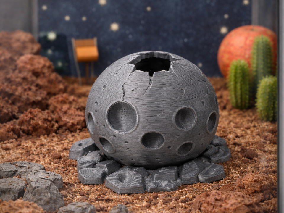 Crashed Moon Core Hide – Space-Themed Décor