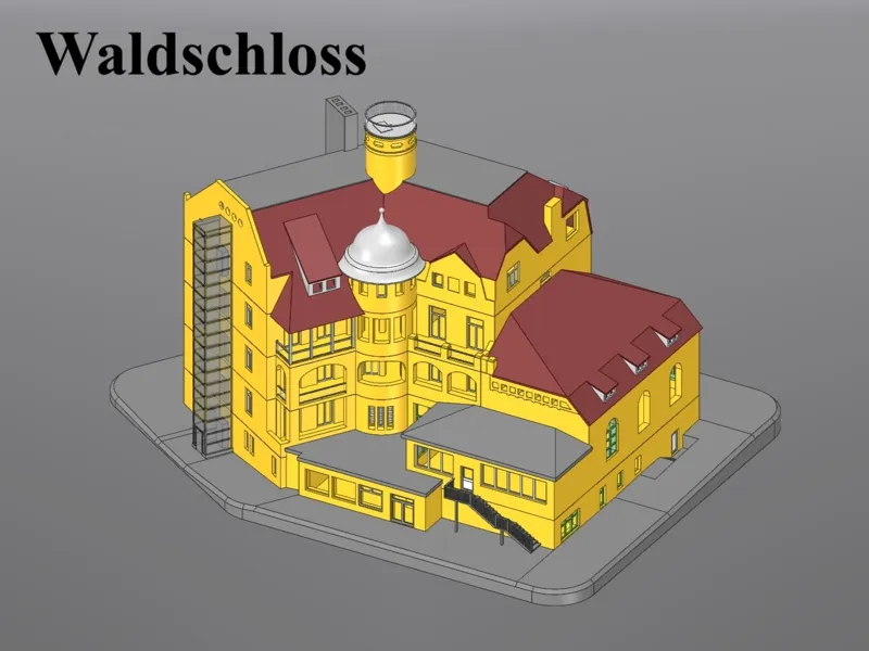 Waldschloss Parow 1:200