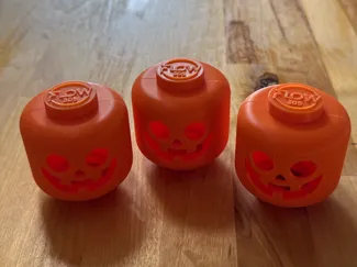 Halloween pumpkin head