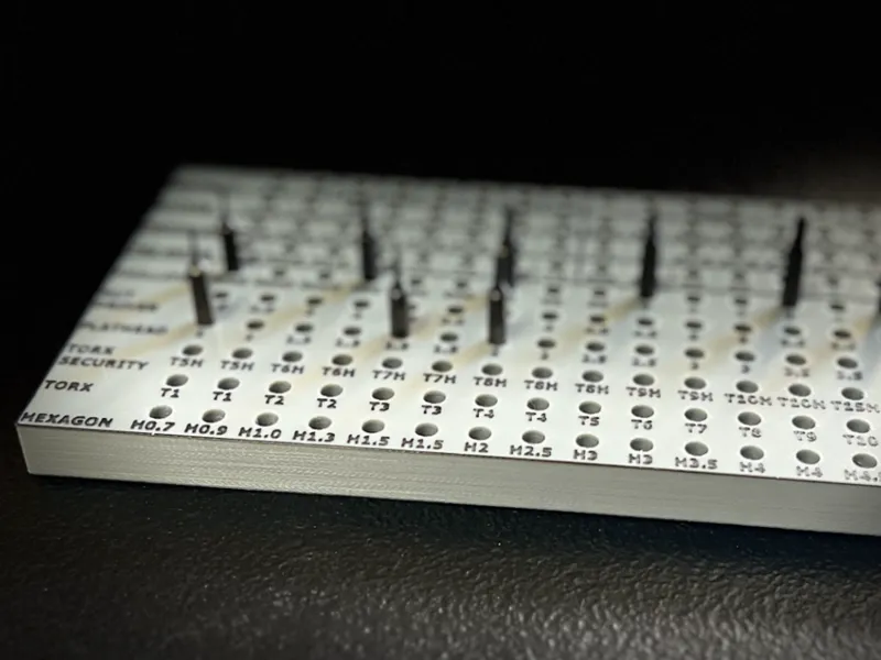 172pc Toolbox 4mm Precision Bit Organizer