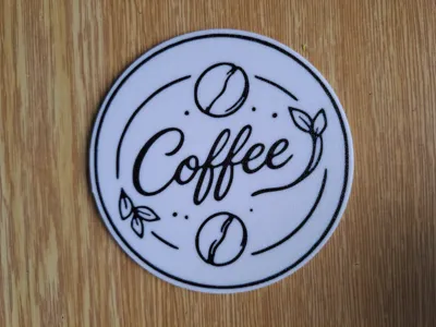 Coffee Bean Coaster #02
