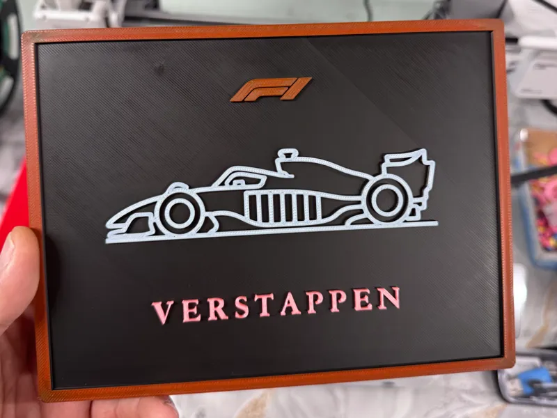 F1 Frame with customise name
