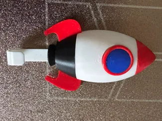 Rocket towel hanger (kids)